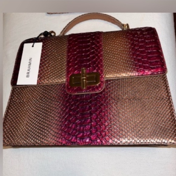 Brahmin Handbags - NWT, Brahmin Hallie Pomegranate Bag